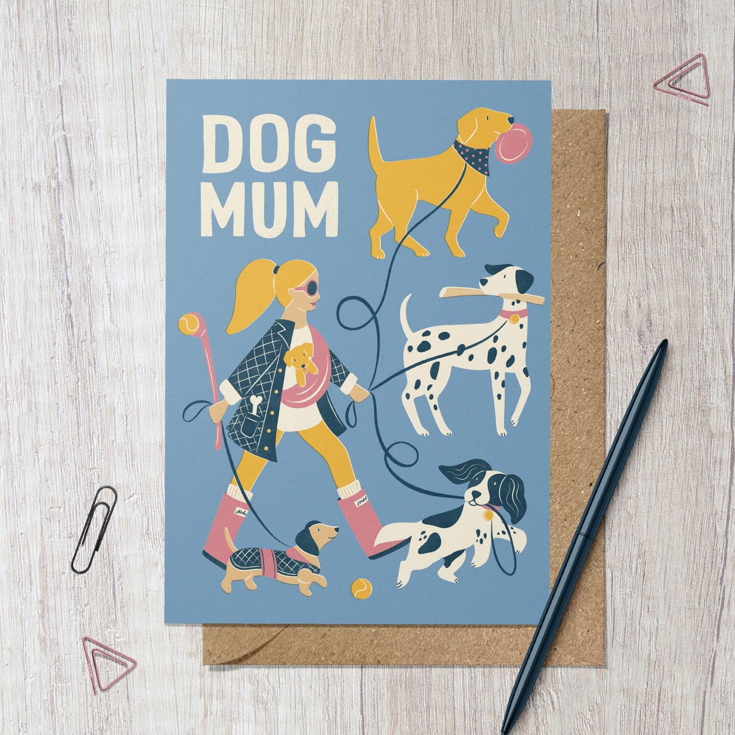Dog Mum | Fun Dog Walking Greeting Card