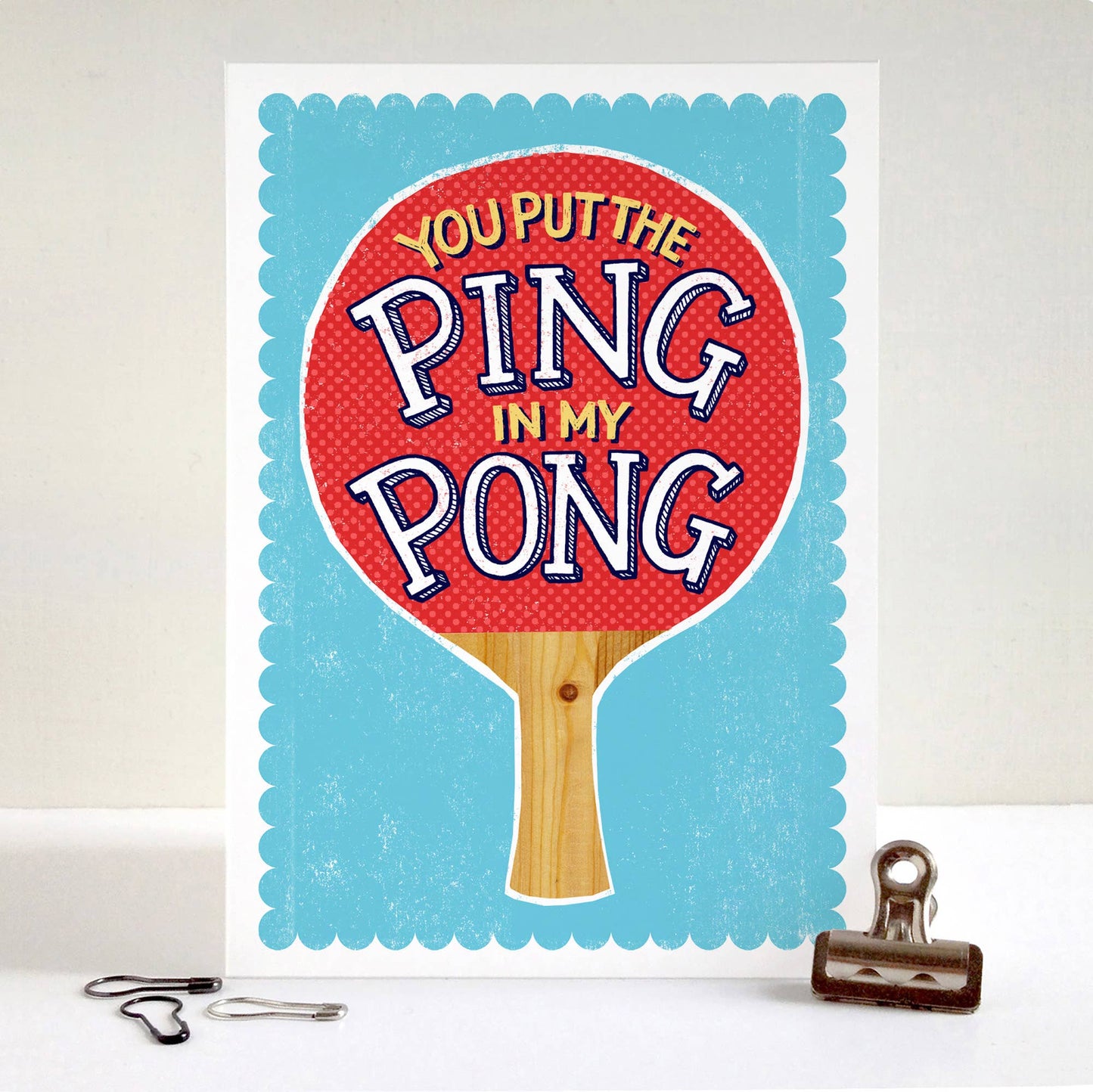 Ping Pong Love Card