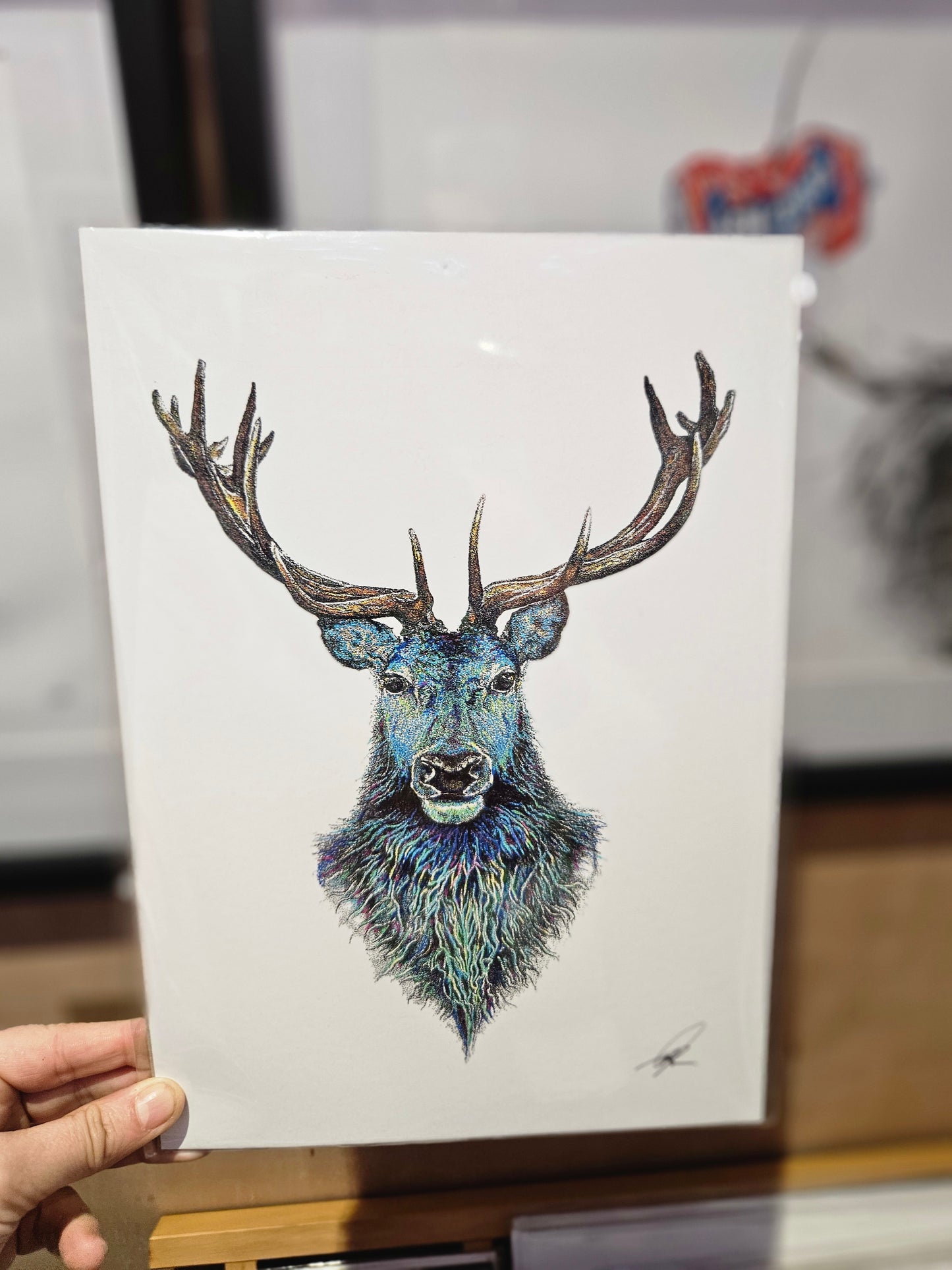 Pointillism Art Prints - Thistles & Scotland