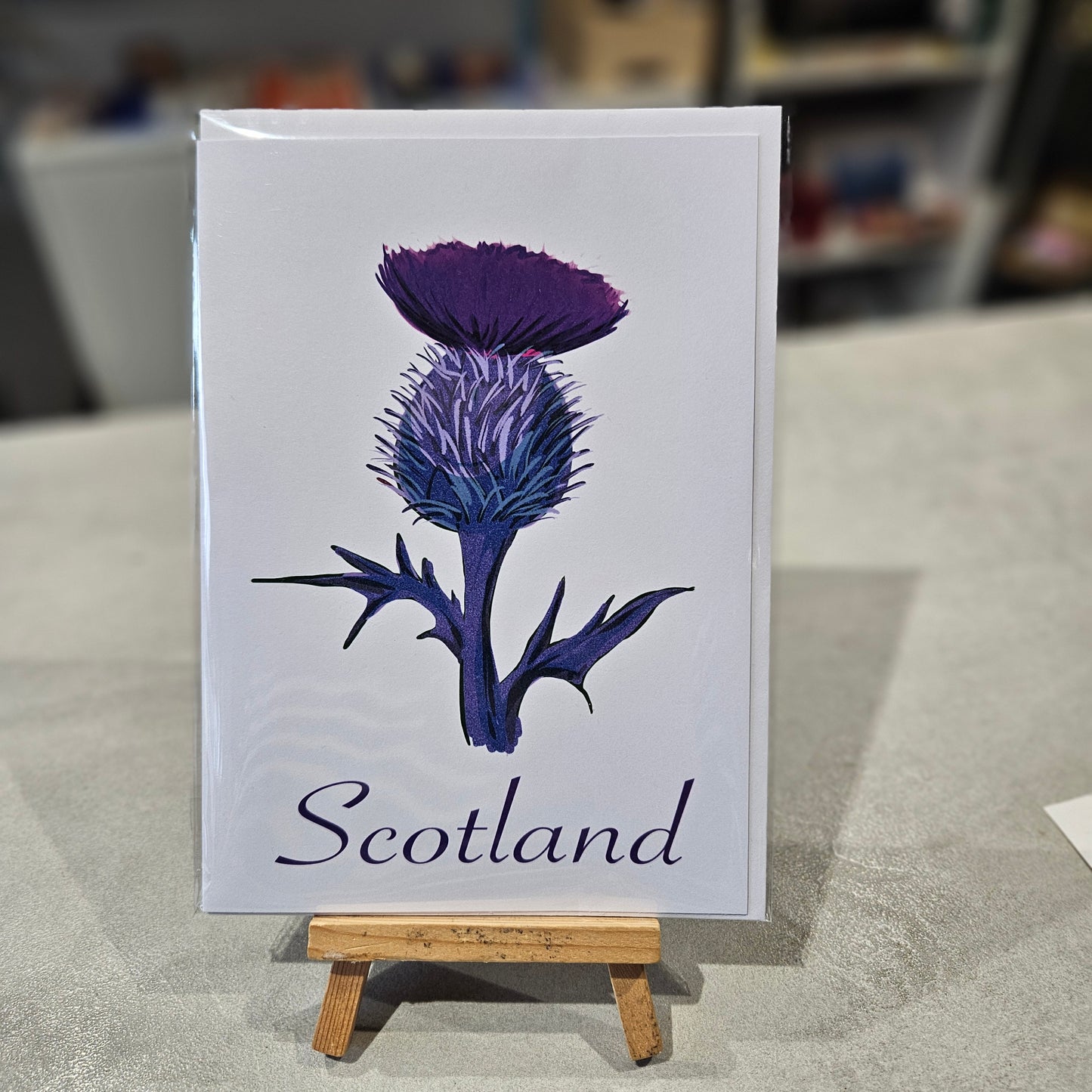 Scottish Thistle Greeting Card