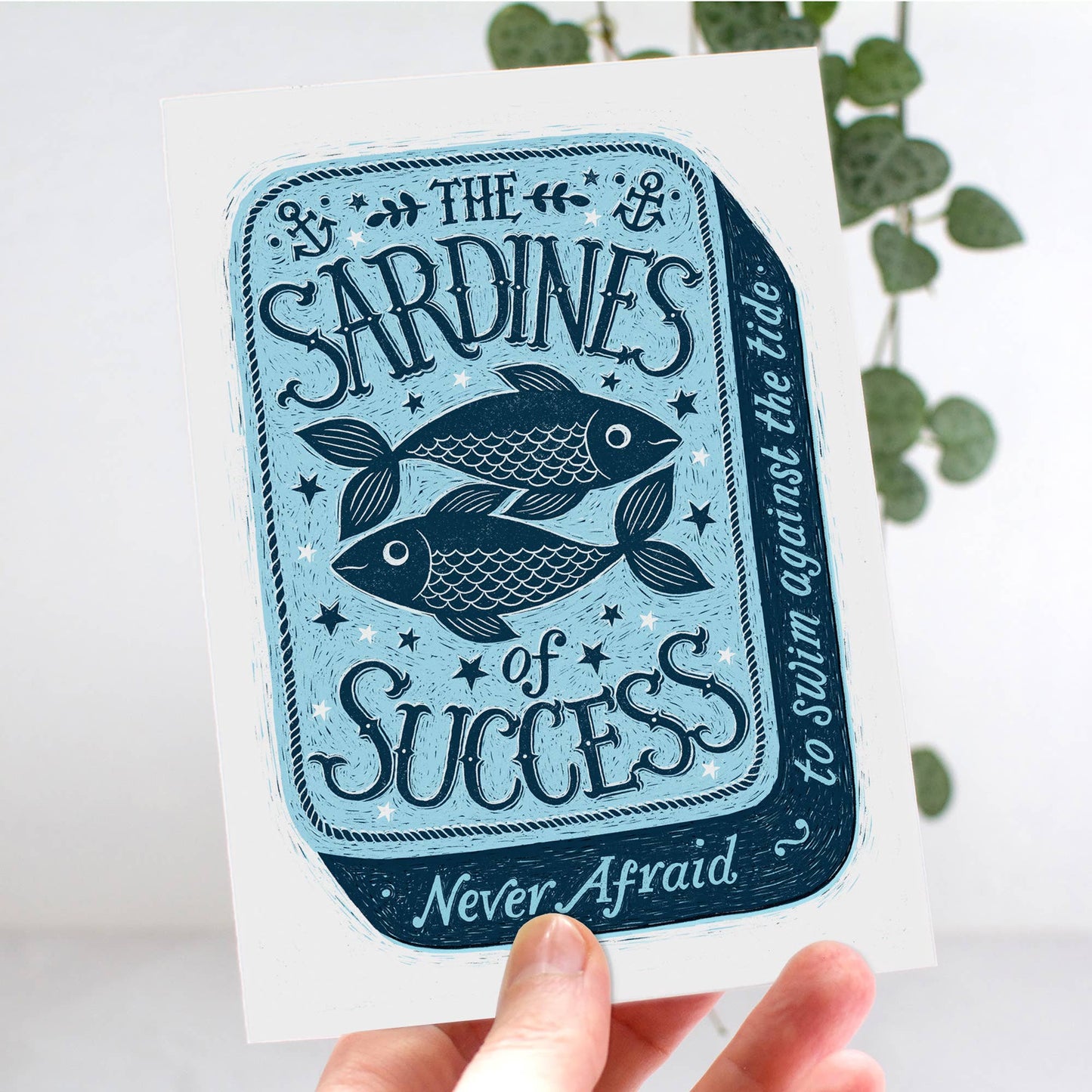 Sardines of Success Encouragement Card