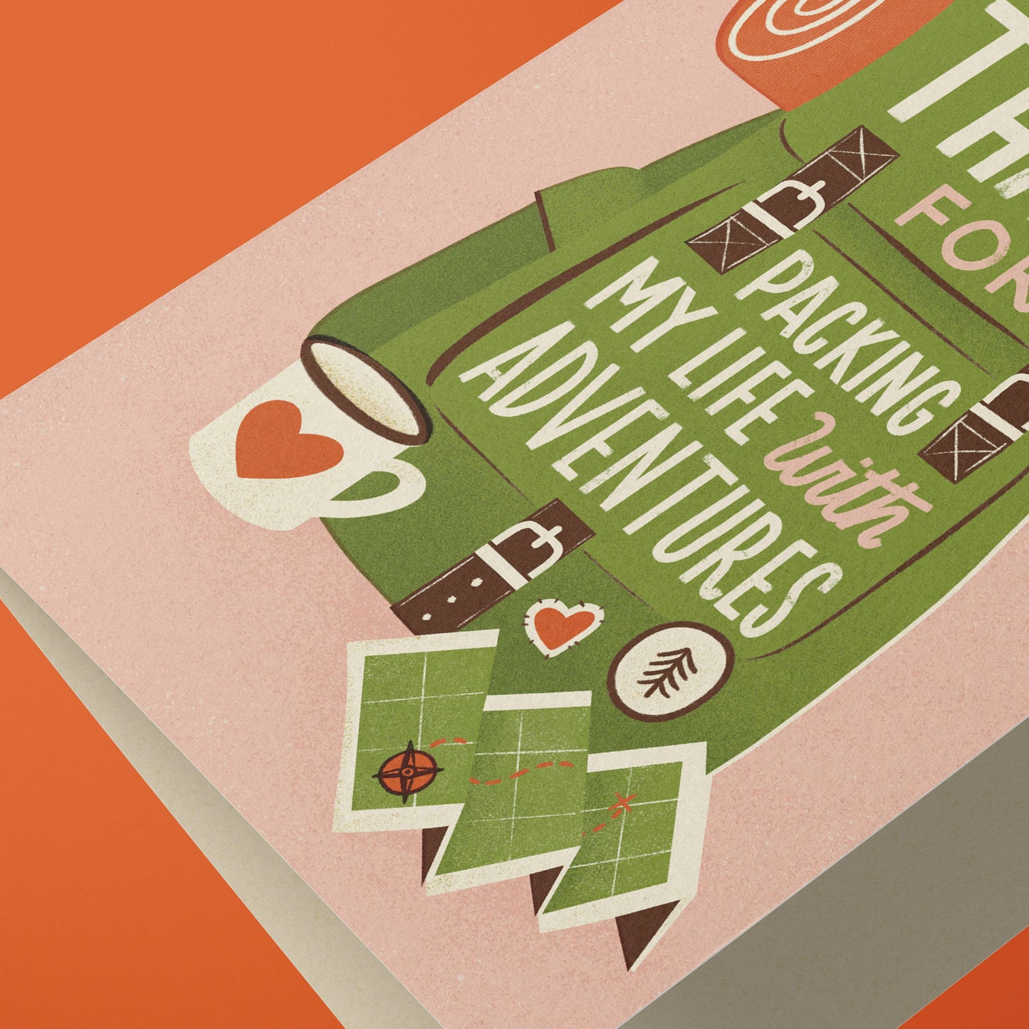 Adventure Pack | Hiking, Camping Love Greeting Card