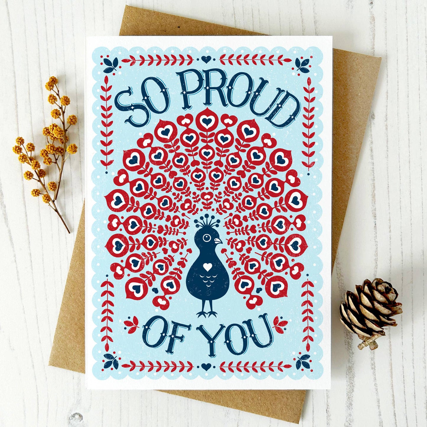 Proud of You Peacock *Congratulations Card*