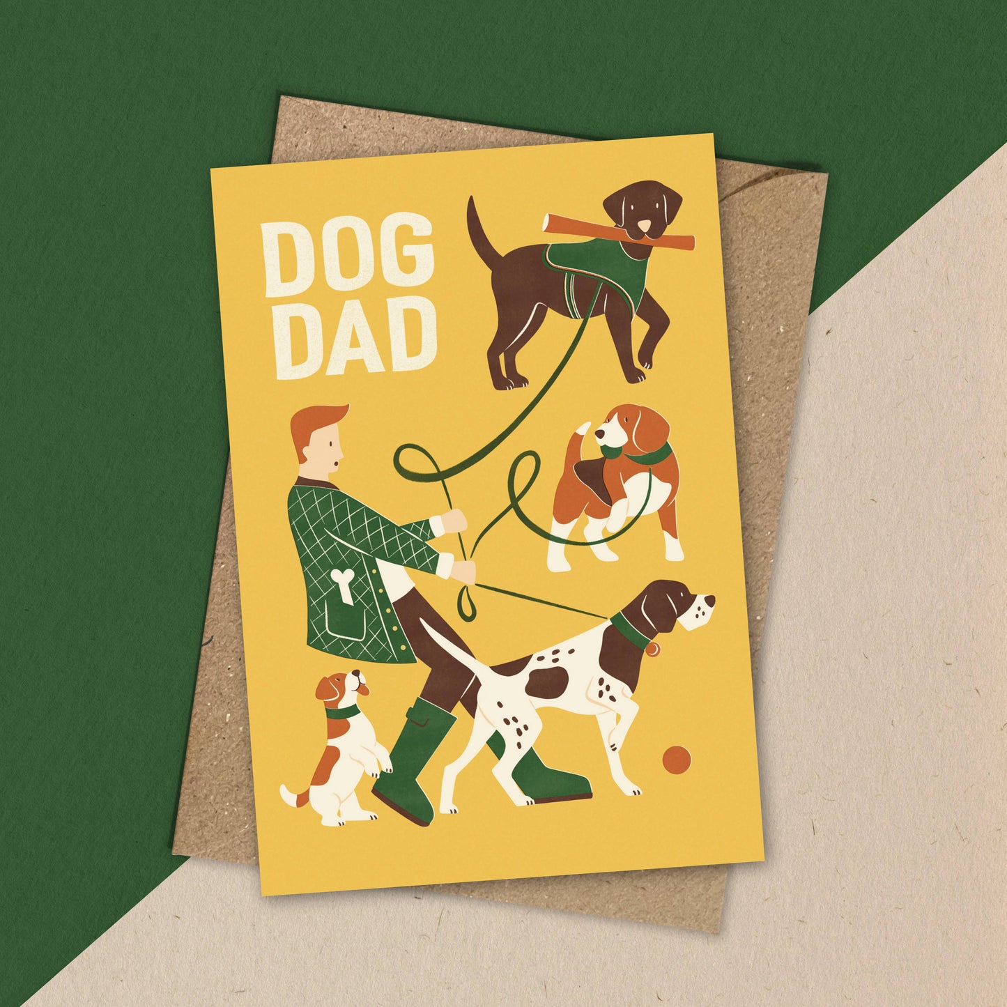 Dog Dad | Fun Dog Walking Greeting Card
