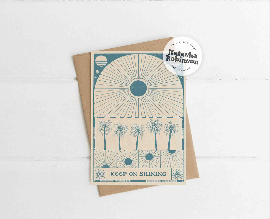 Keep on Shining A6 Just Because Well Done Greetings Card