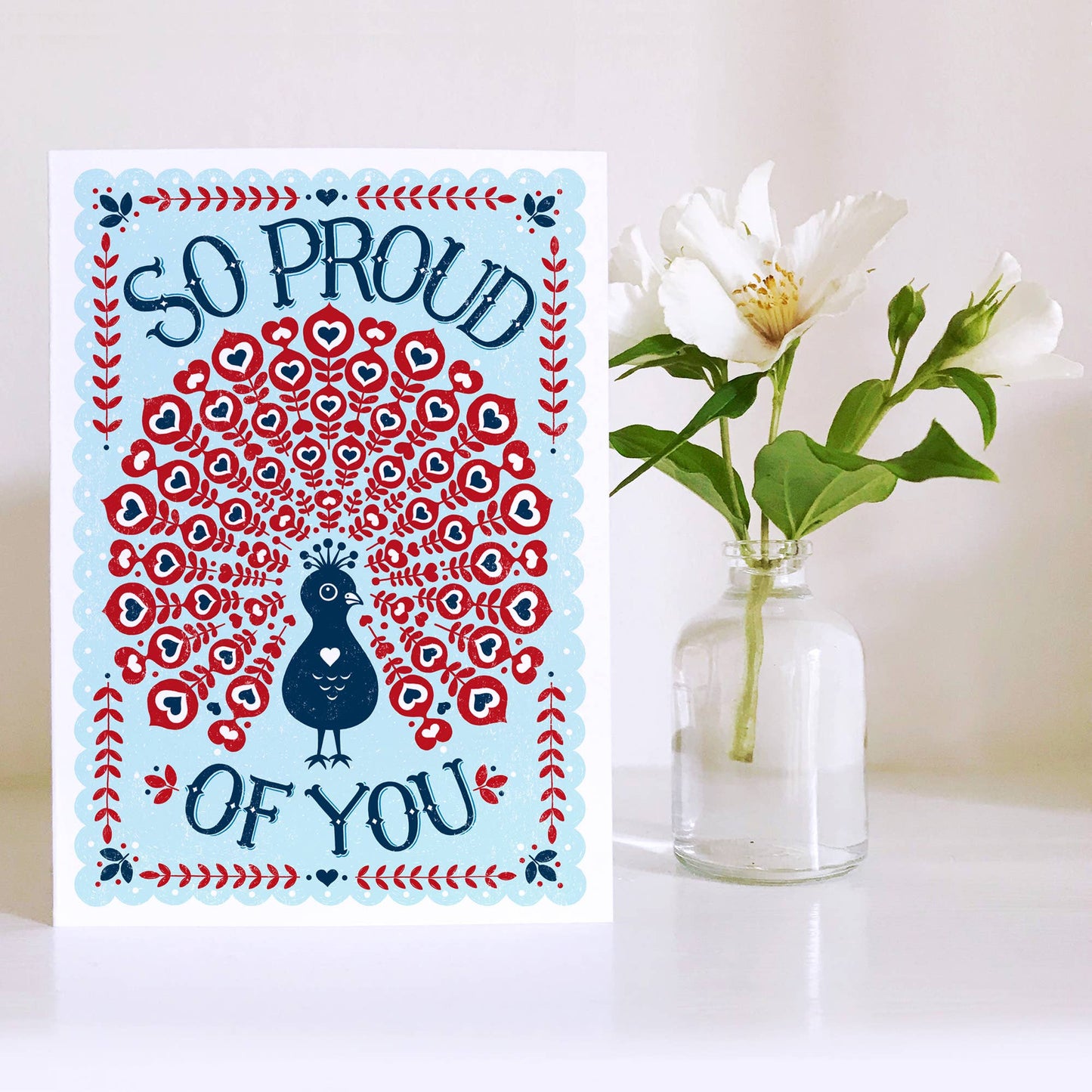 Proud of You Peacock *Congratulations Card*