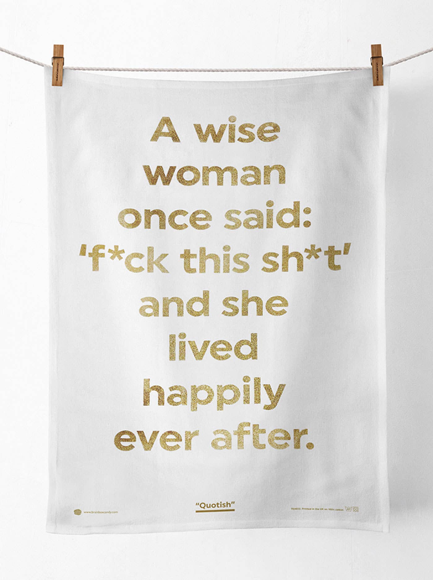 Funny Tea Towel - A Wise Woman Tea Towel