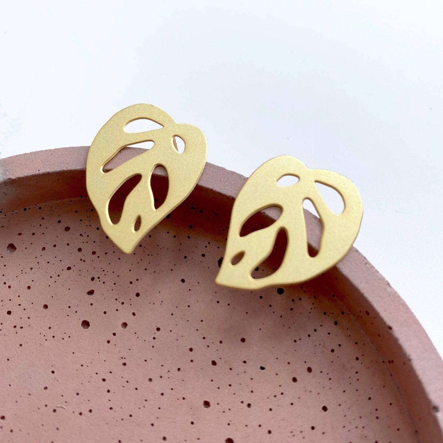 Monstera Obliqua Stud Earrings