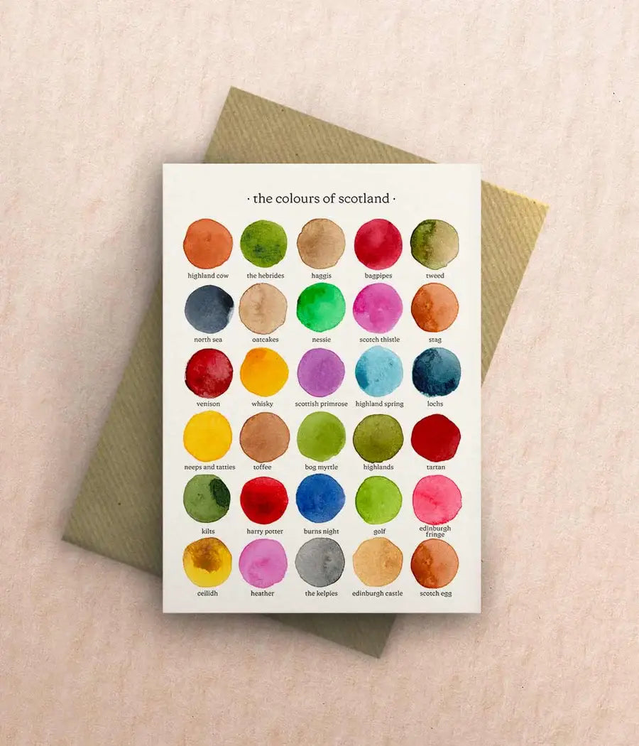 The Colours of Scotland Greetings Card