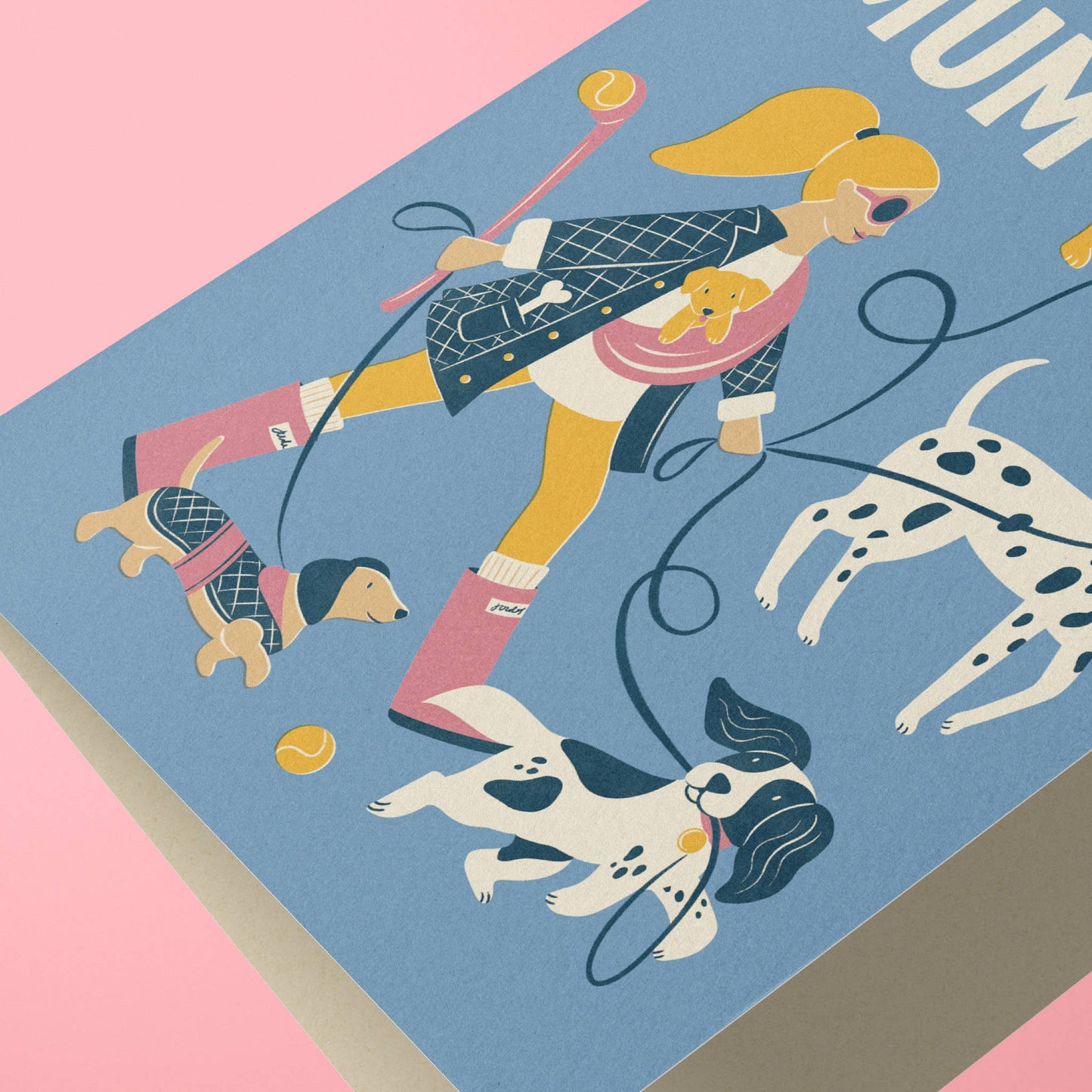 Dog Mum | Fun Dog Walking Greeting Card