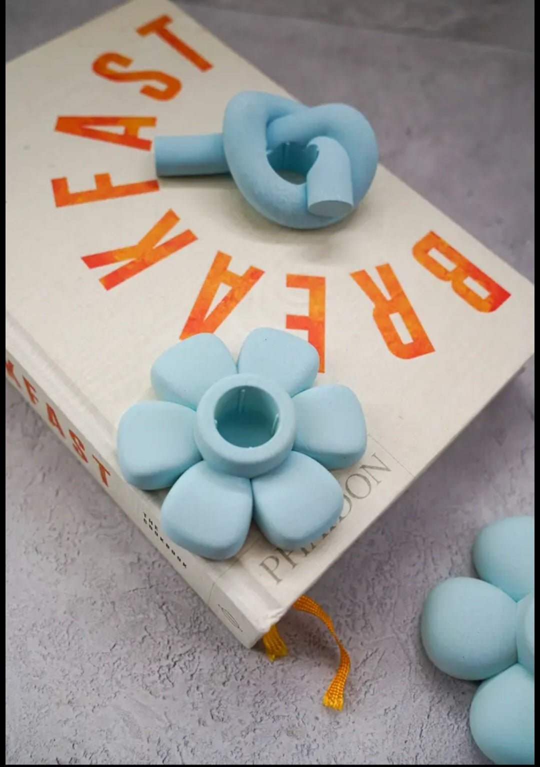 Flower-Shaped Candle Holder - Handmade - Colourful Collection.