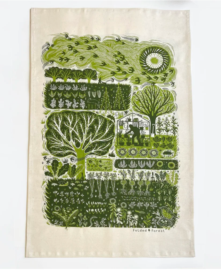 Gardener Tea Towel - Green