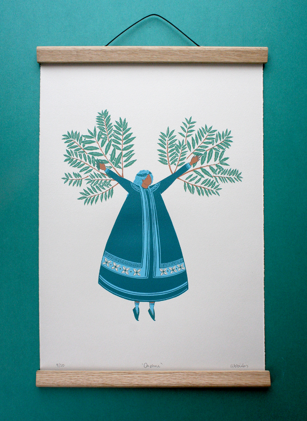 Daphne Art Print -Folklore Art
