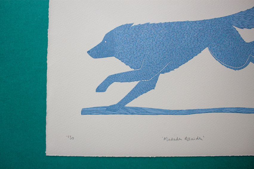 Madadh Allaidh Art Print -Folklore Art