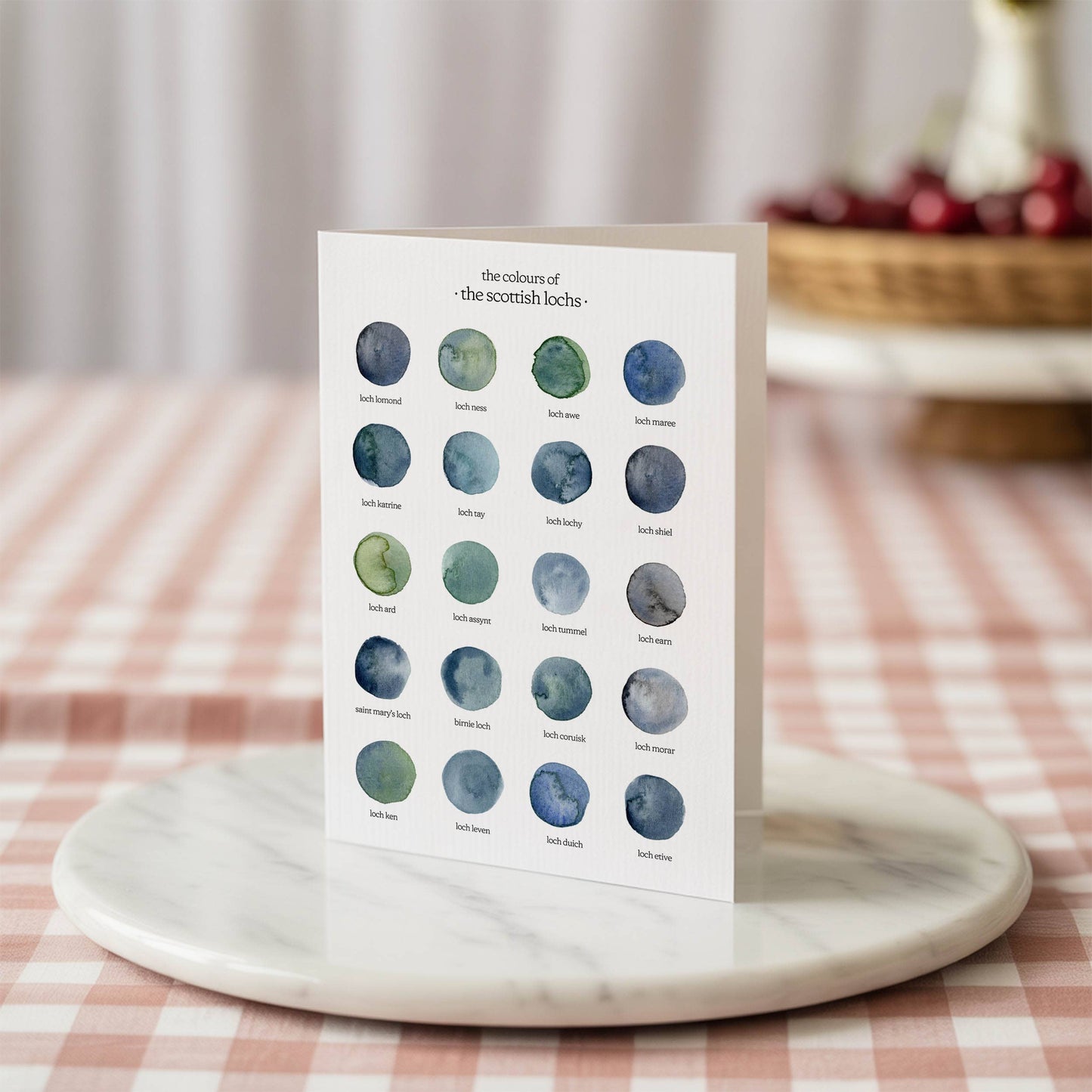 The Colours of The Scottish Lochs Greetings Card