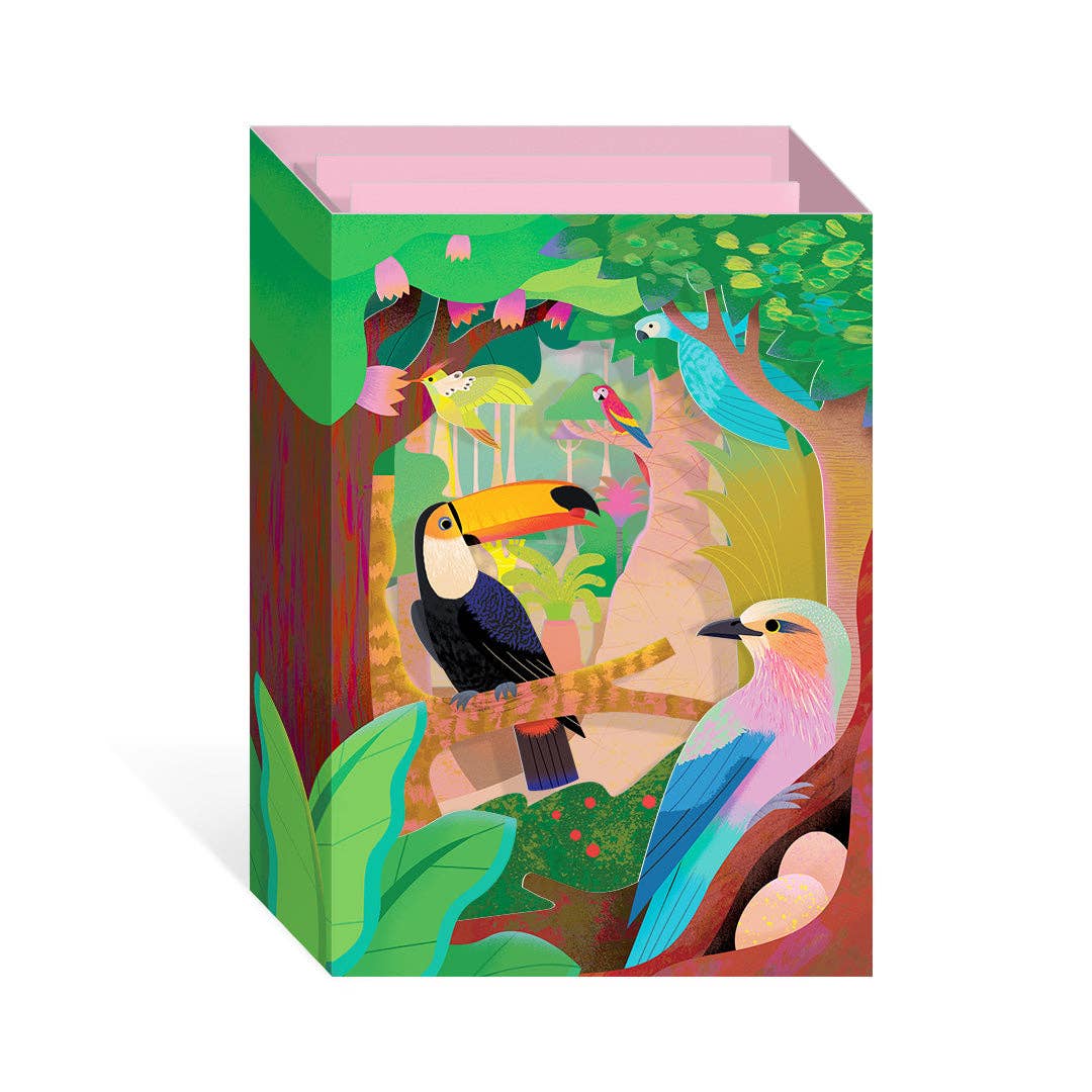 Birds of The Amazon Pop Up Greeting Card