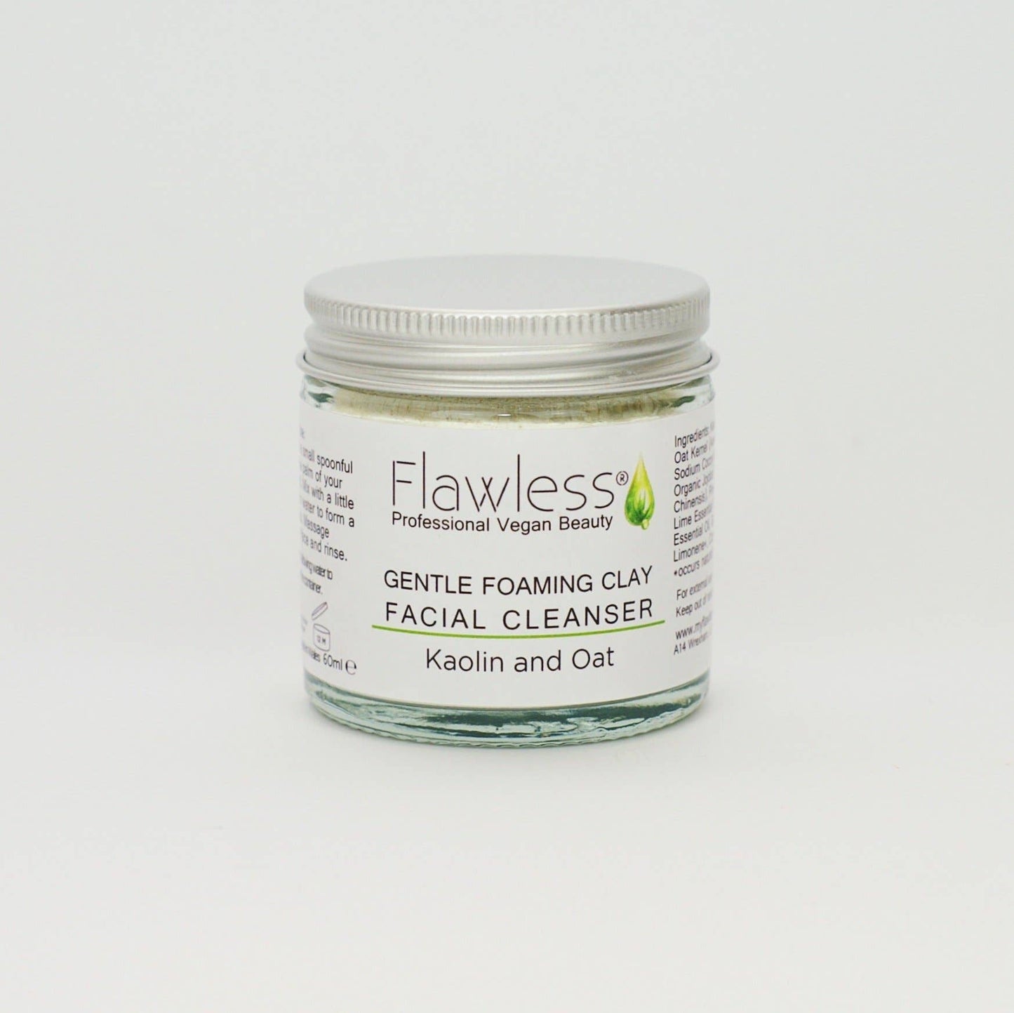 Vegan Clay Facial Cleanser - Gentle and Foaming - 60ml