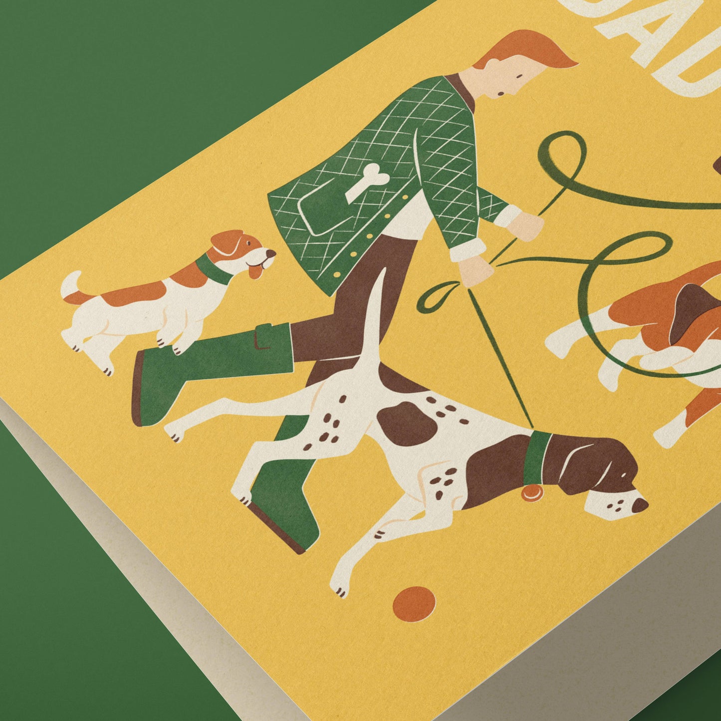 Dog Dad | Fun Dog Walking Greeting Card