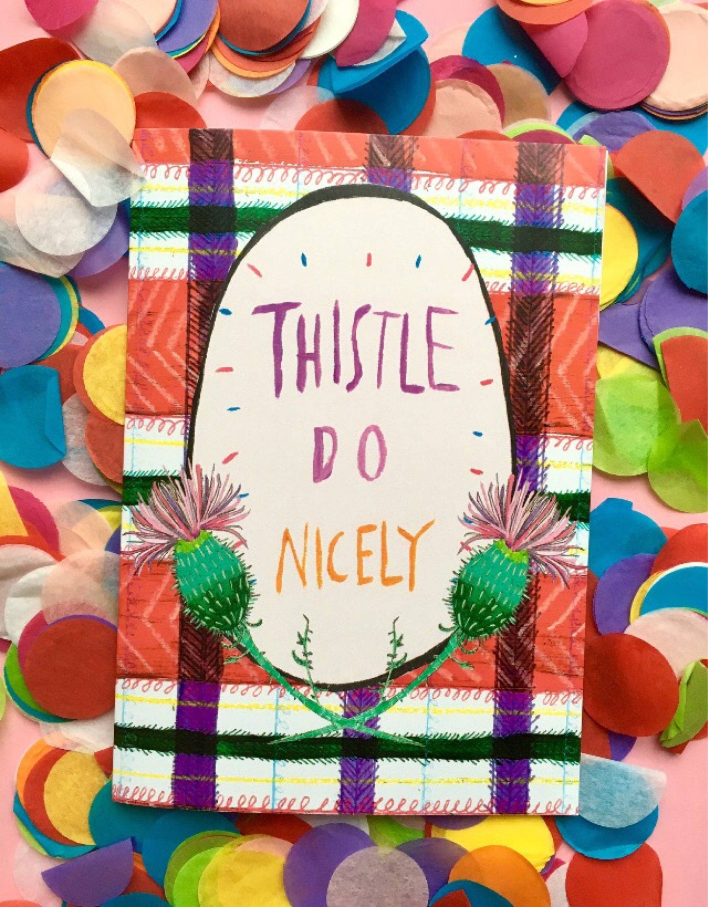 Thistle Do Nicely Greetings Card