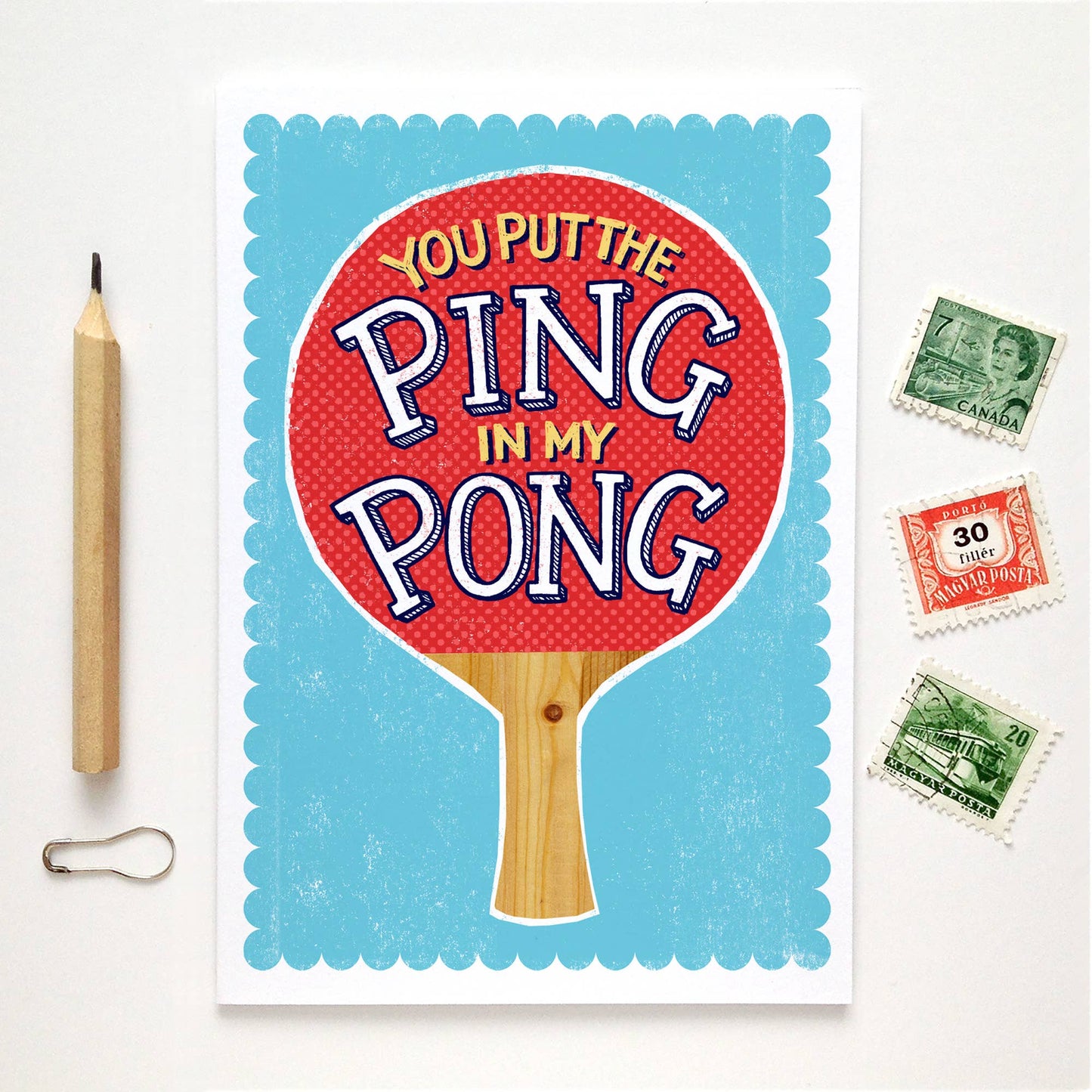 Ping Pong Love Card