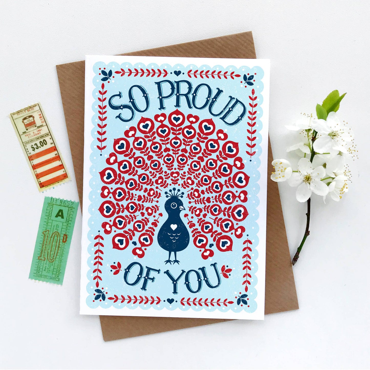 Proud of You Peacock *Congratulations Card*