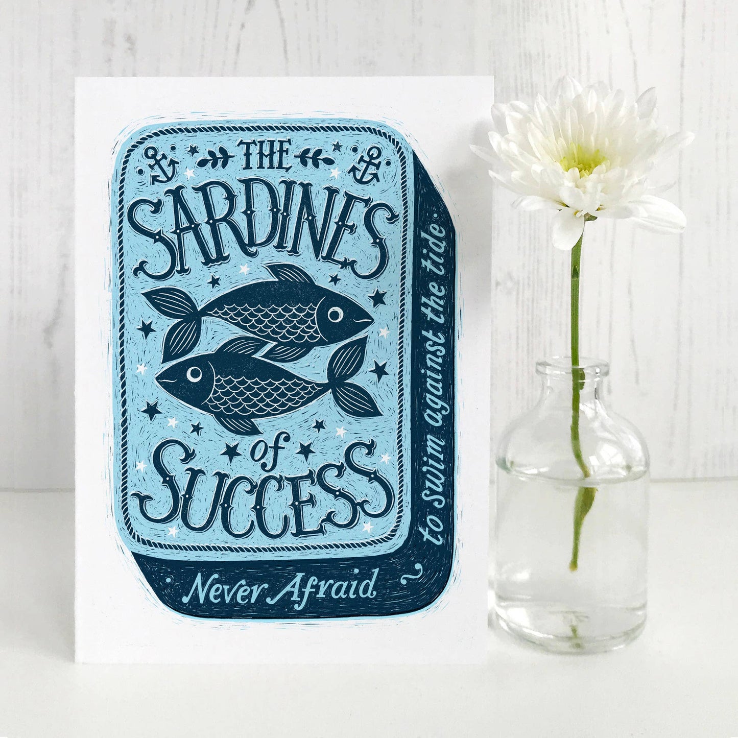 Sardines of Success Encouragement Card