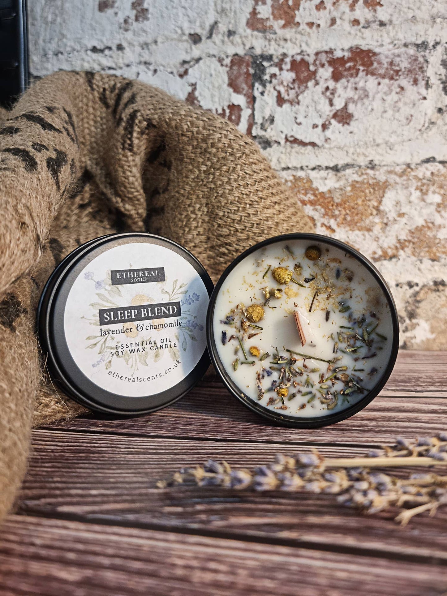Soy Wax Candle *Sleep Blend* Lavender & Chamomile