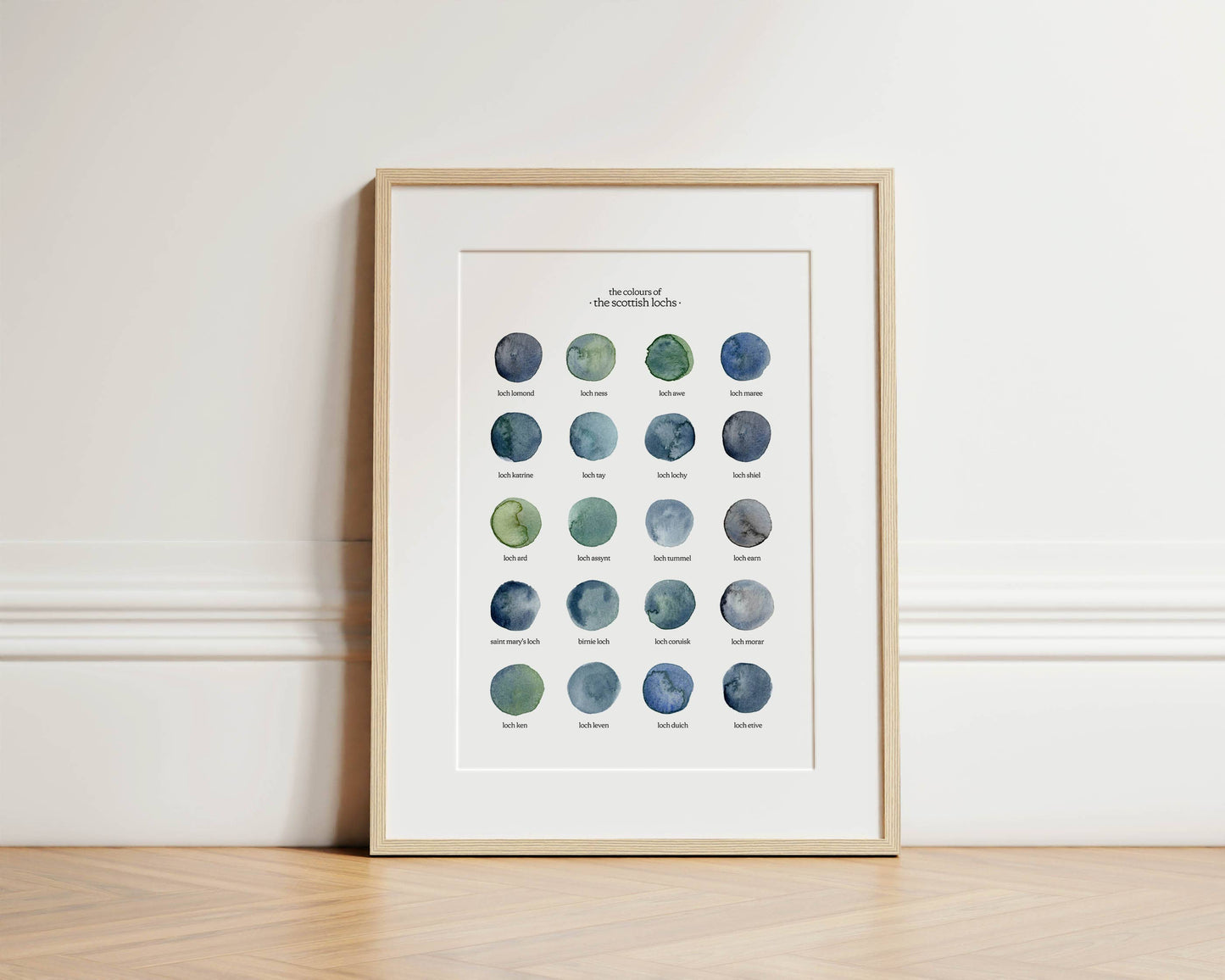 The Colours of The Scottish Lochs Print * A4*