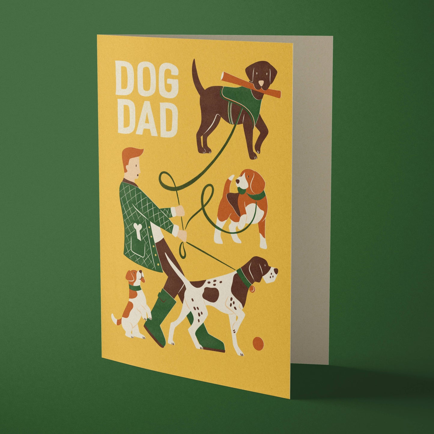 Dog Dad | Fun Dog Walking Greeting Card