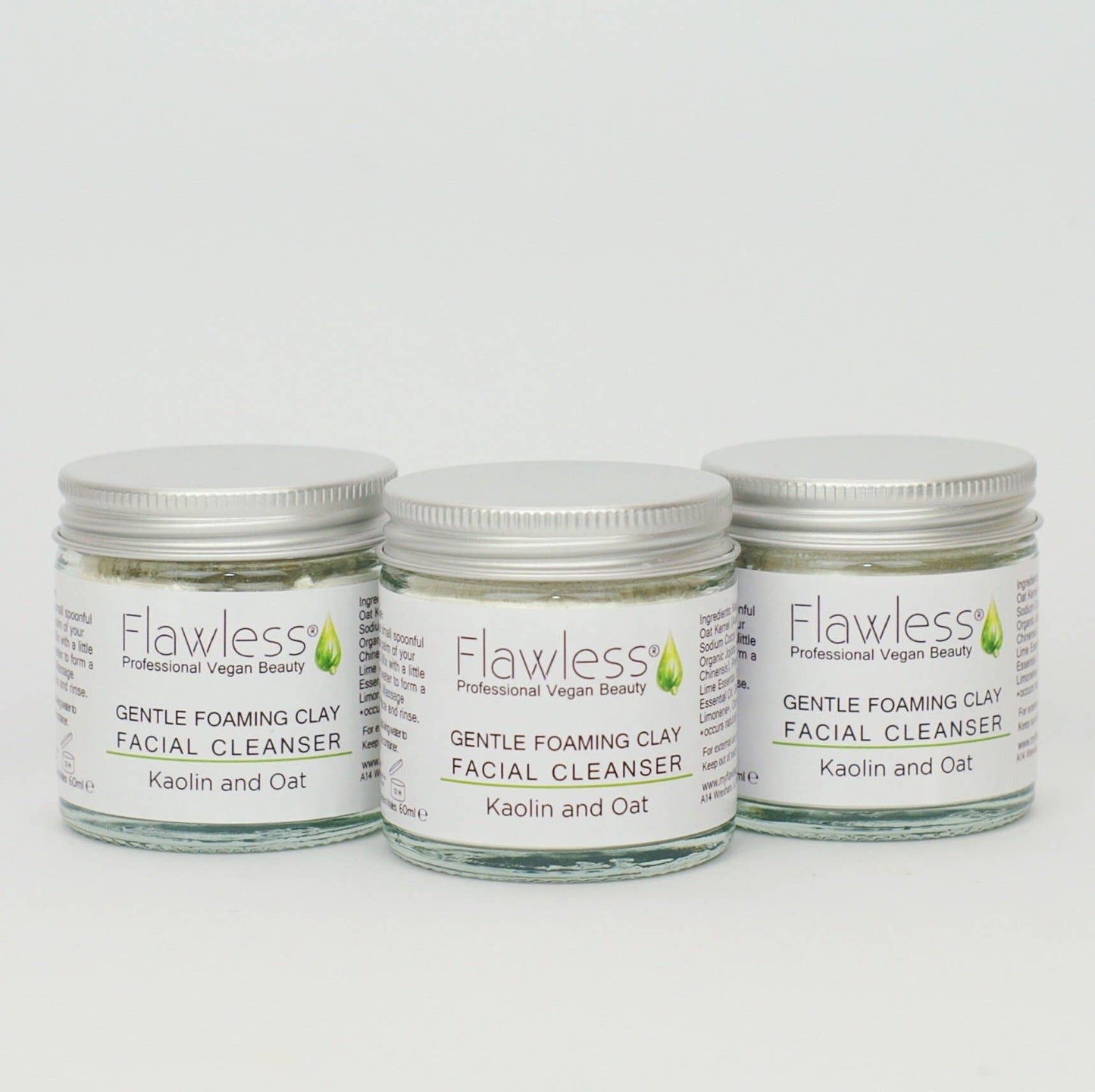 Vegan Clay Facial Cleanser - Gentle and Foaming - 60ml