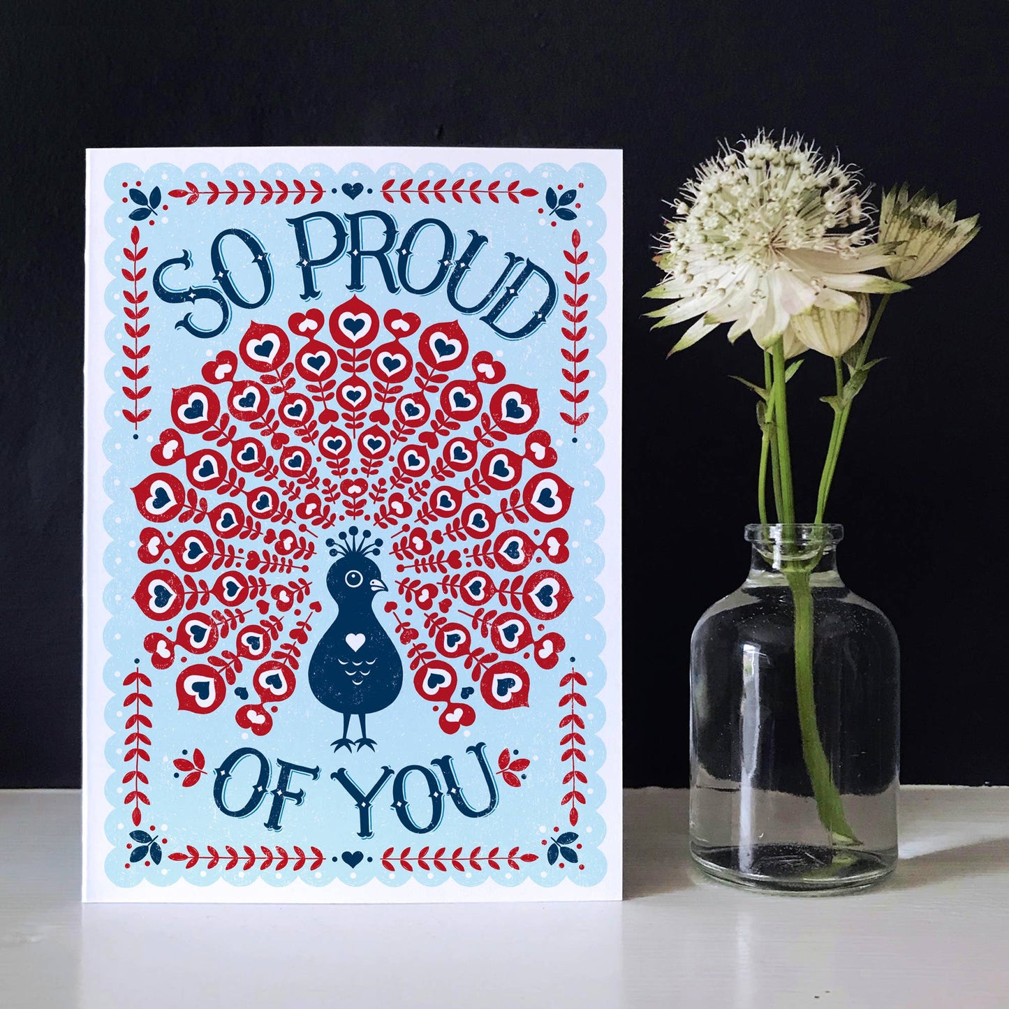 Proud of You Peacock *Congratulations Card*