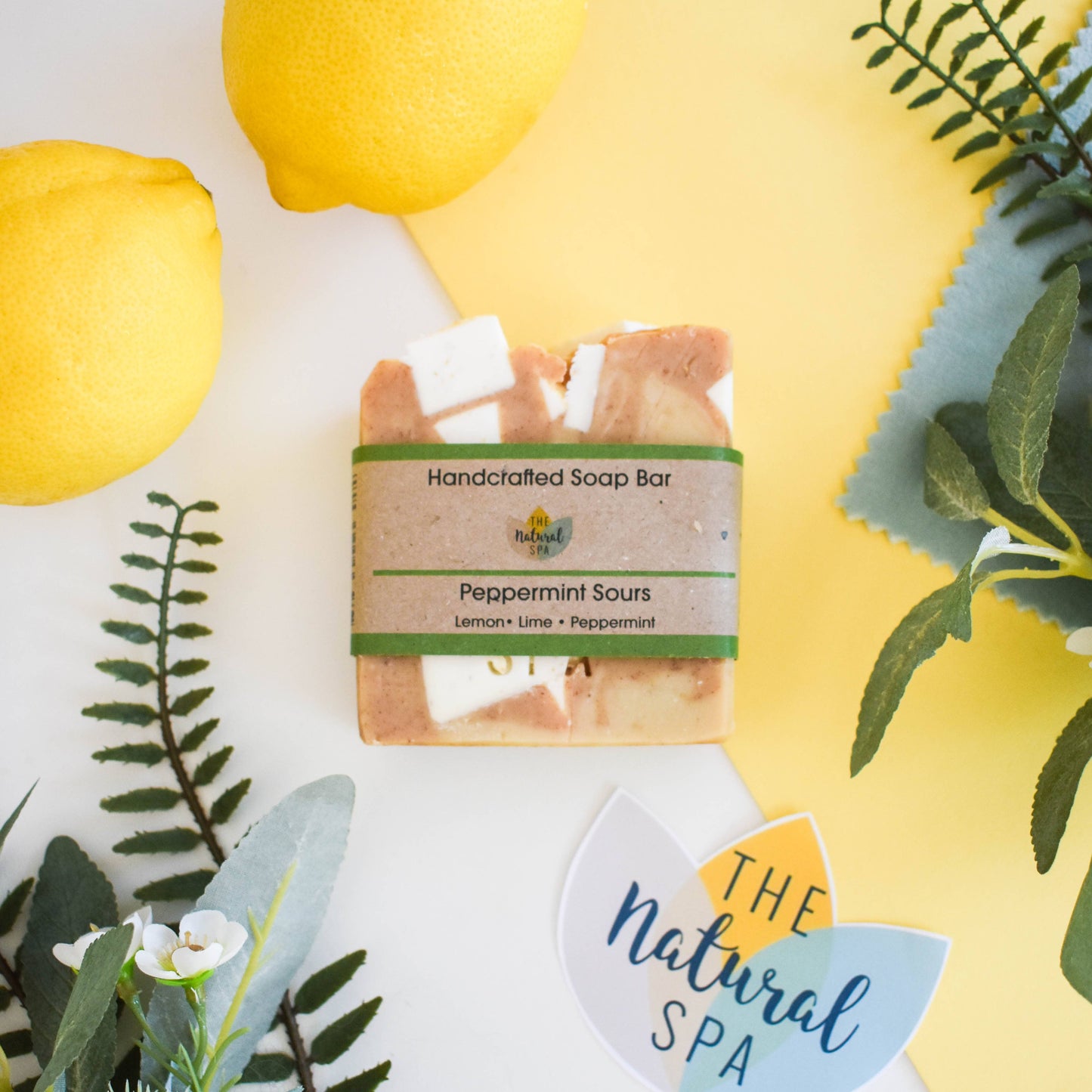 Peppermint Sours Cold Process Soap bar - Vegan