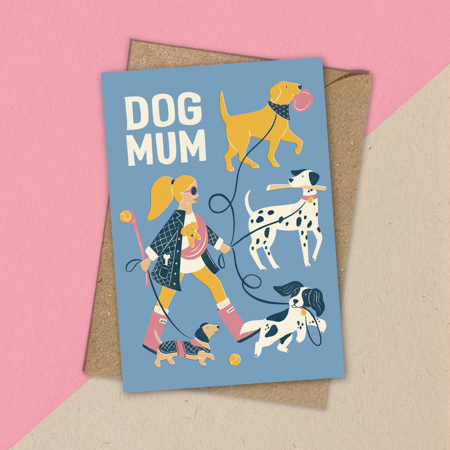 Dog Mum | Fun Dog Walking Greeting Card