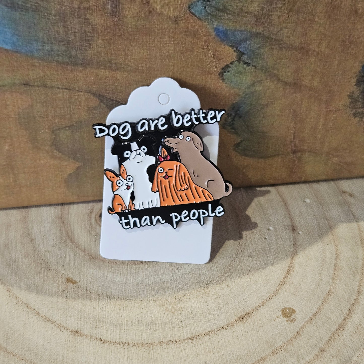 Dogs & People * Enamel Metal Pin