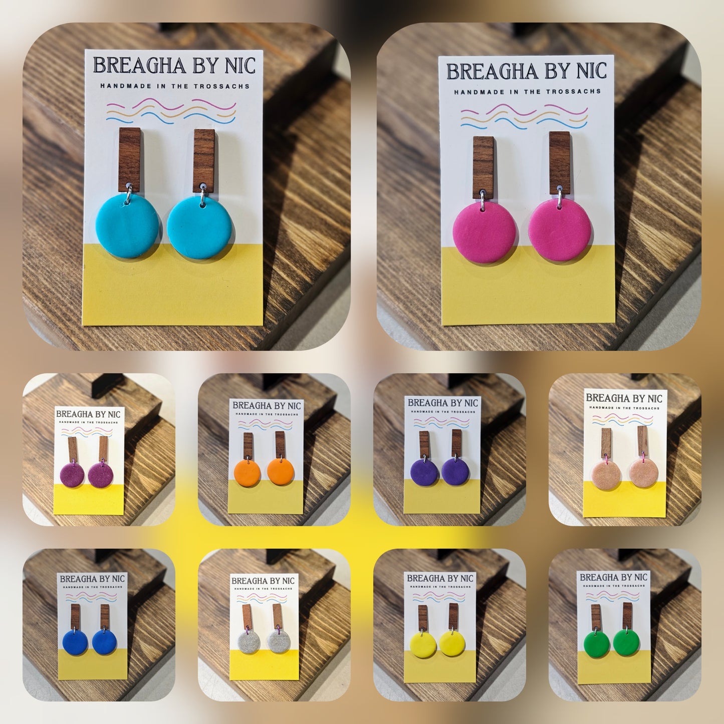 Earrings * Colour Pop Grain - Bold