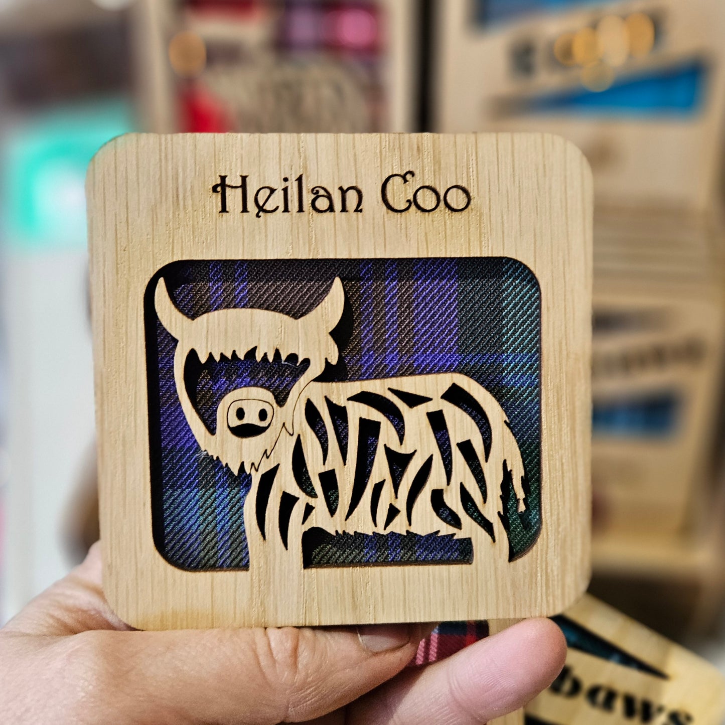 Wood & Tartan Coasters