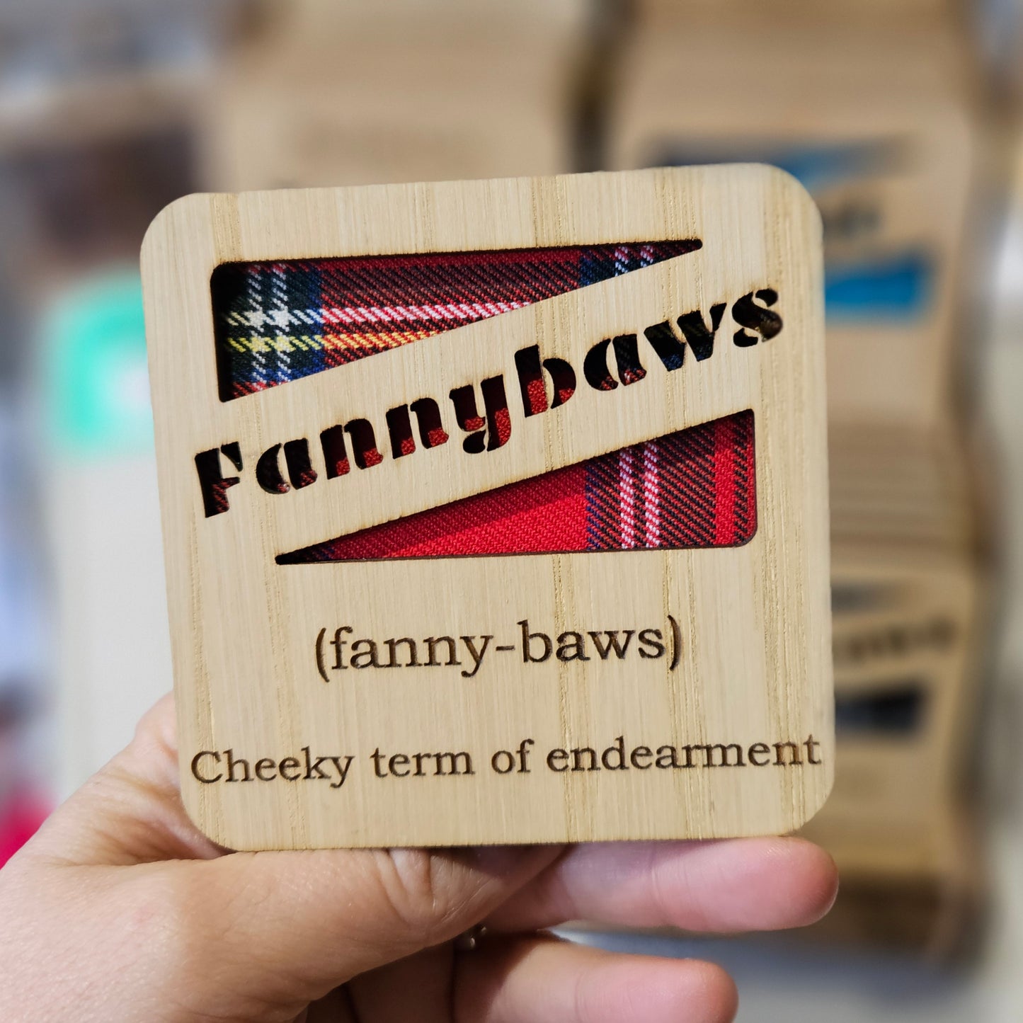 Wood & Tartan Coasters