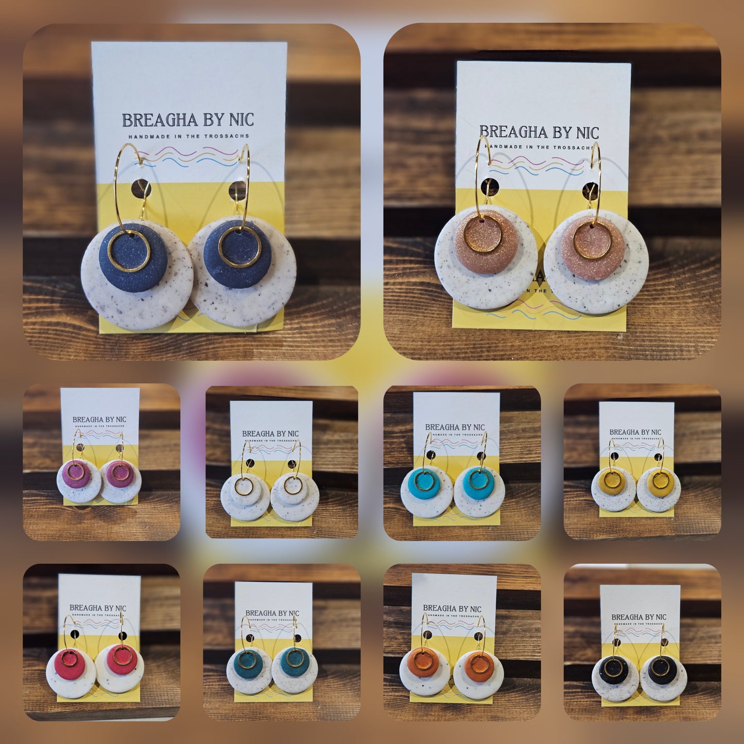 Earrings * Colour Pop Hoops - Shimmer