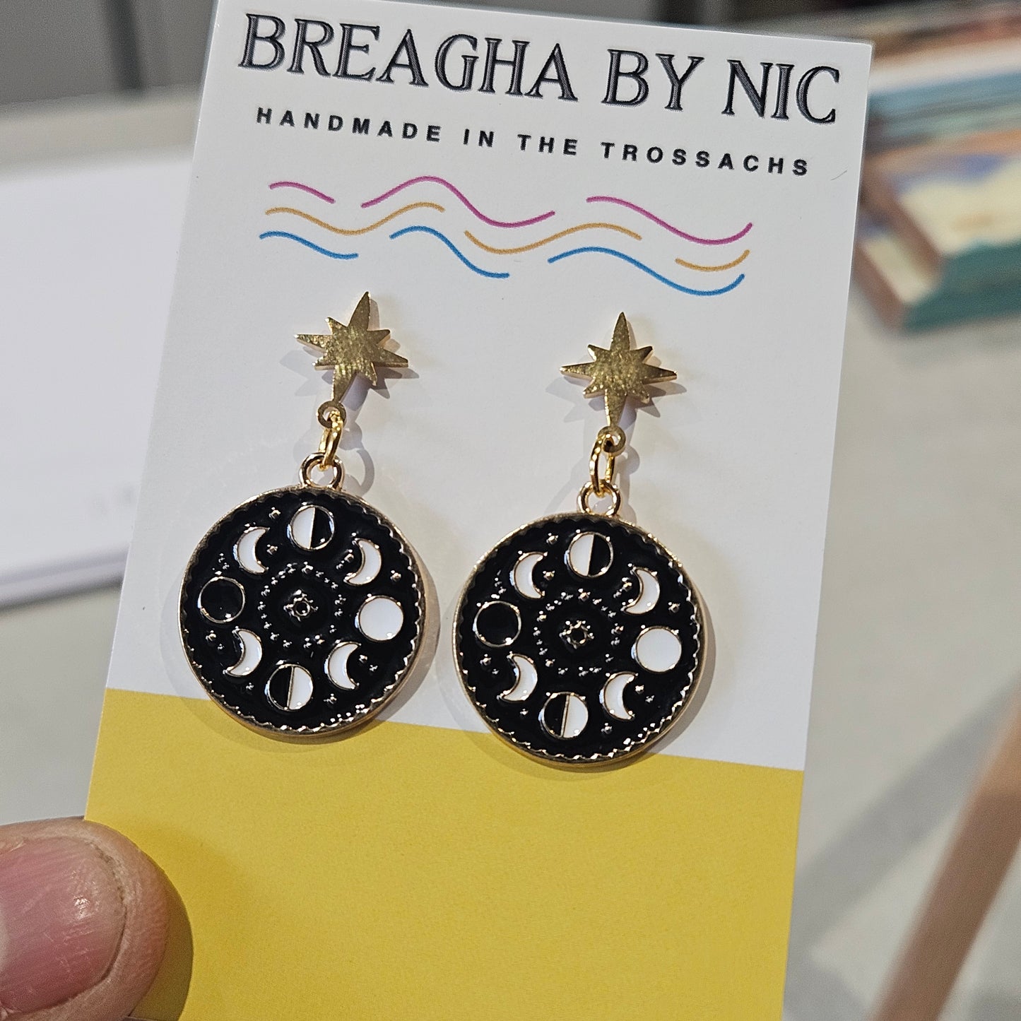 Moon Phase Earrings