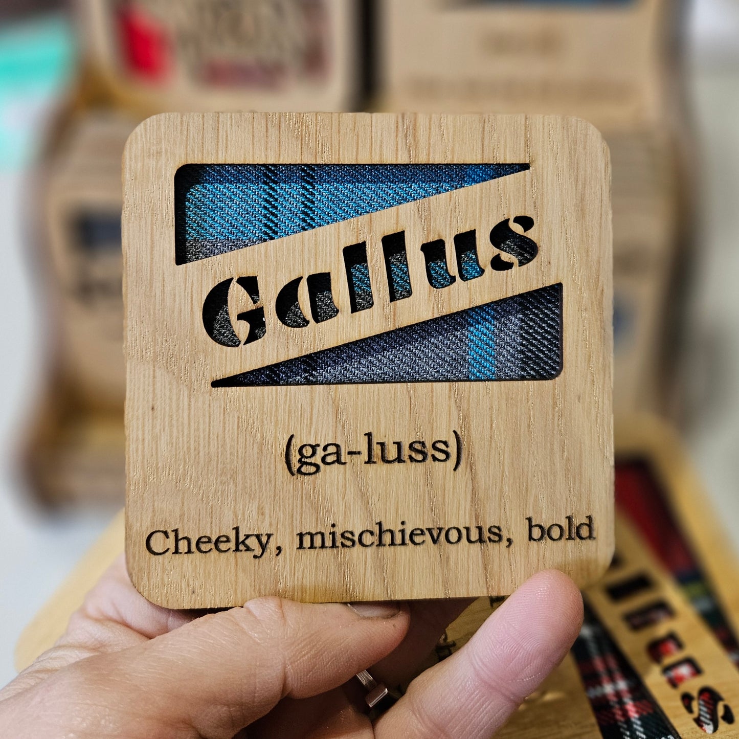 Wood & Tartan Coasters