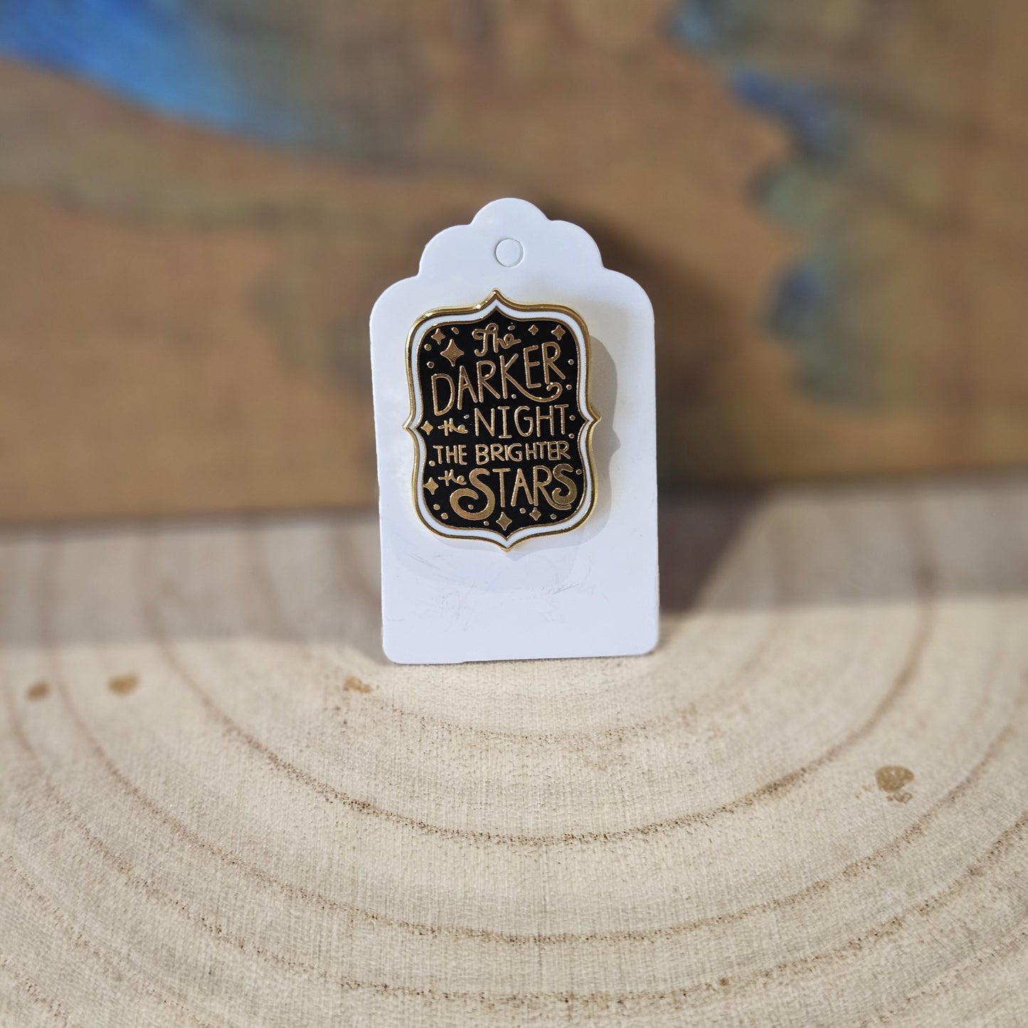 Darker the Night * Enamel Metal Pin