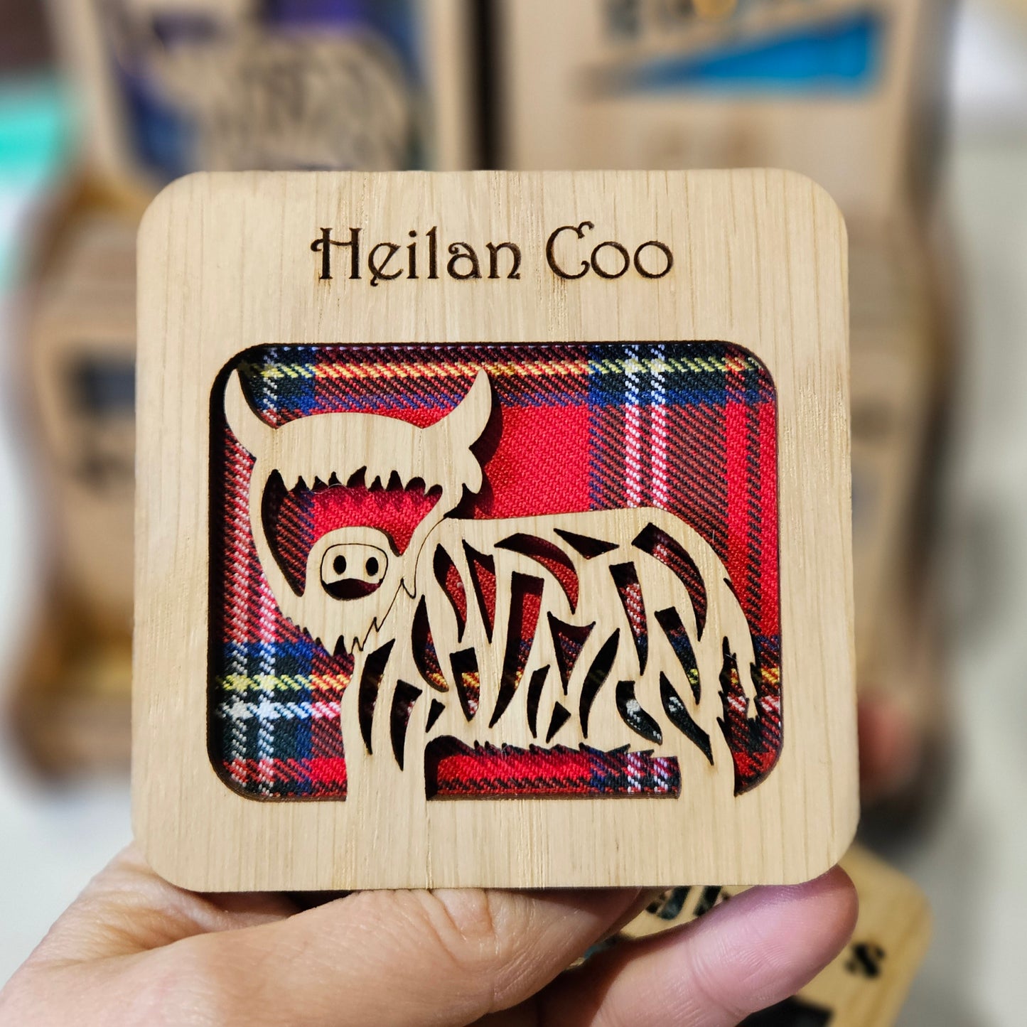 Wood & Tartan Coasters