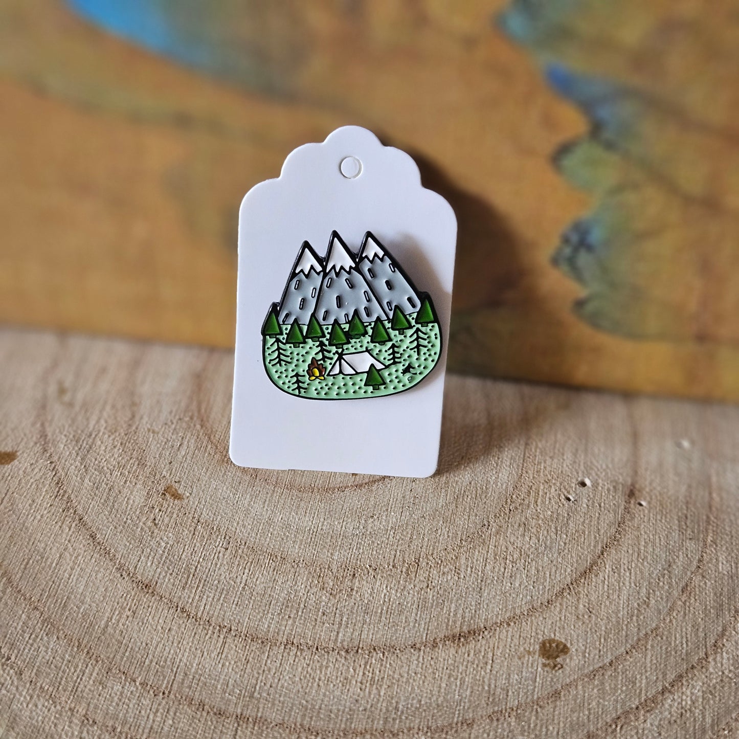 Camping * Enamel Metal Pin