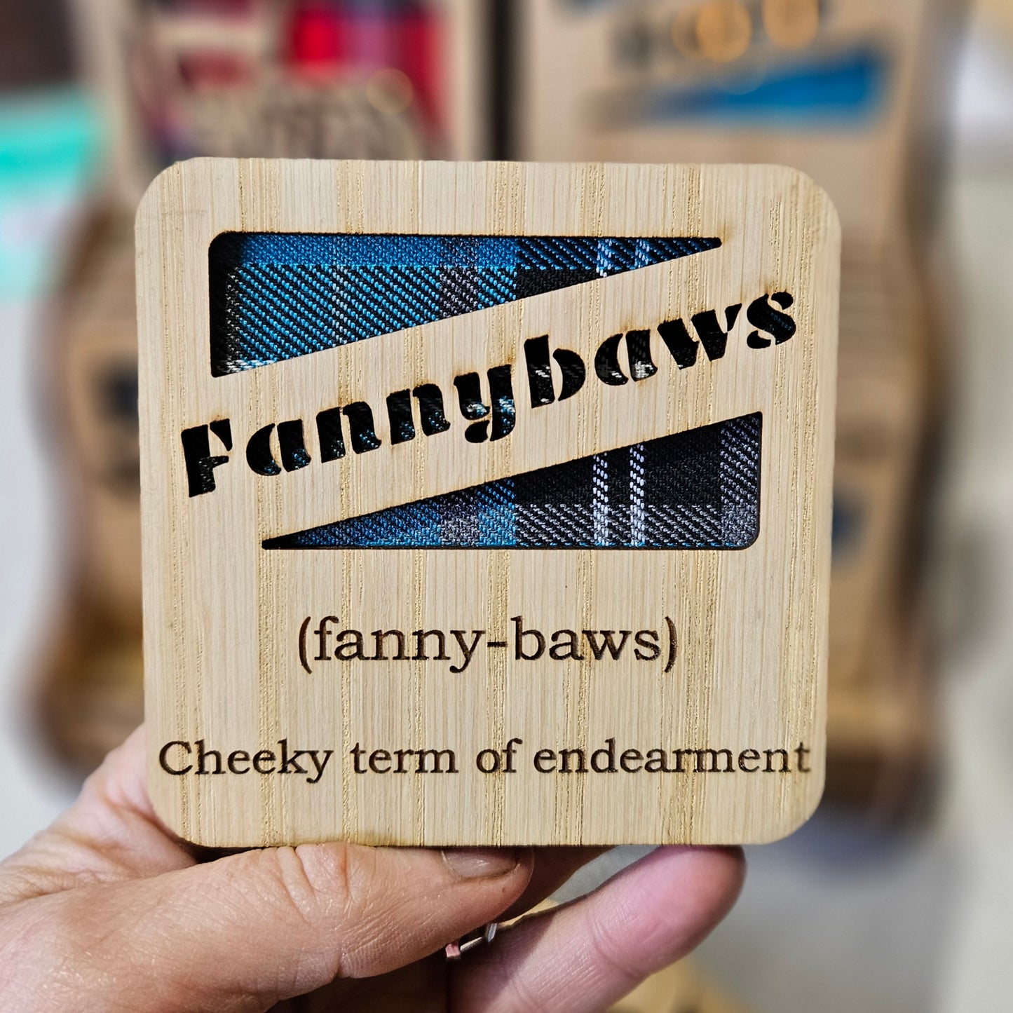 Wood & Tartan Coasters