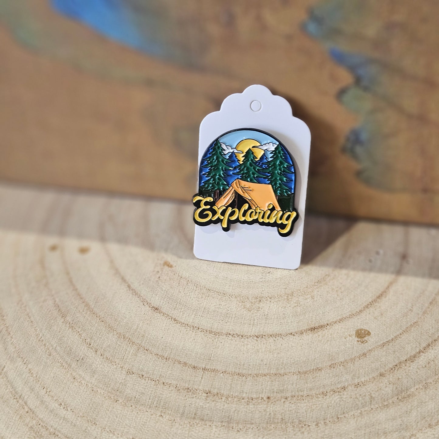 Exploring Outdoors* Enamel Metal Pin