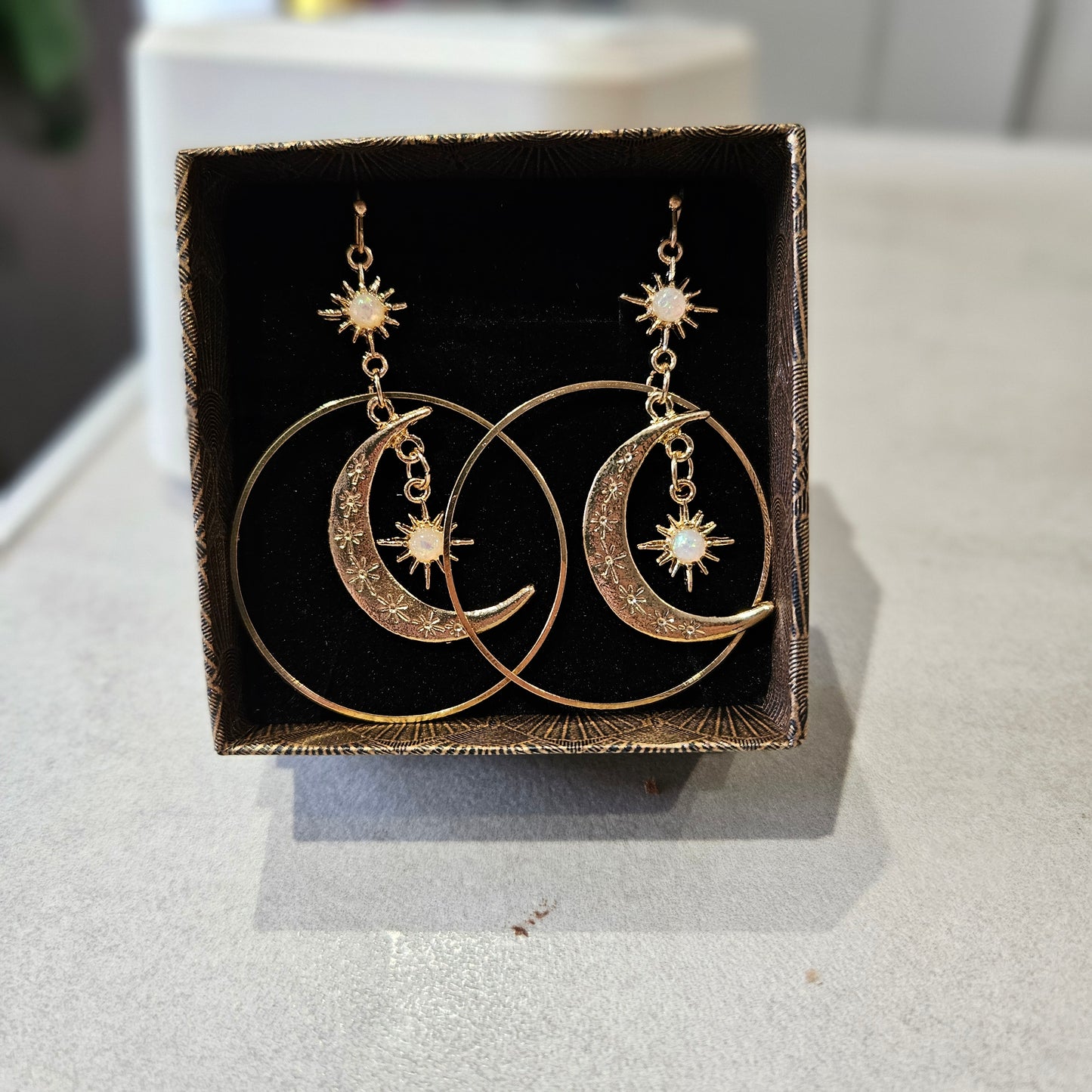 Moon & Star Earrings - celestial love