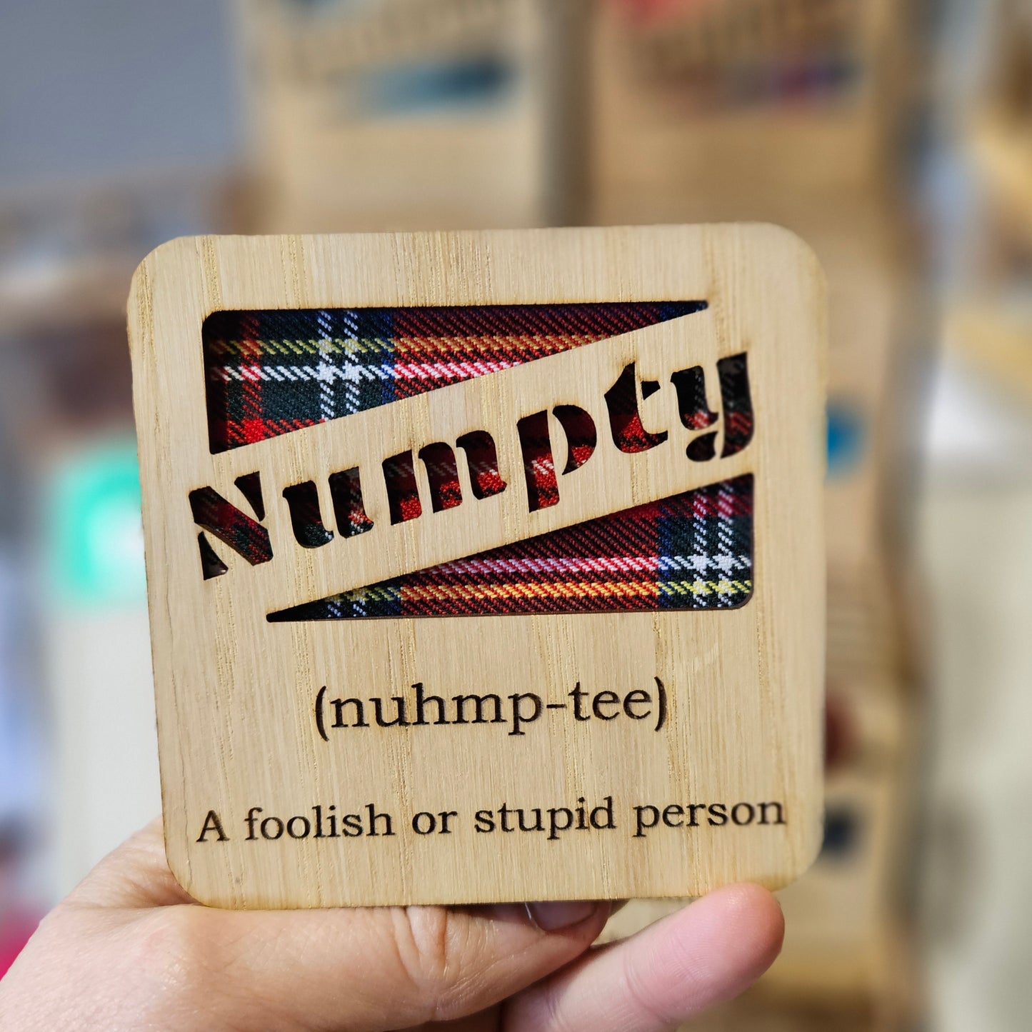 Wood & Tartan Coasters