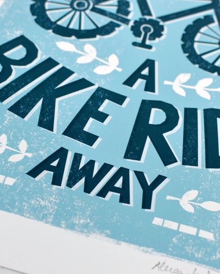 Bike Ride Print - A4