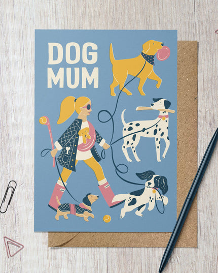 Dog Mum | Fun Dog Walking Greeting Card