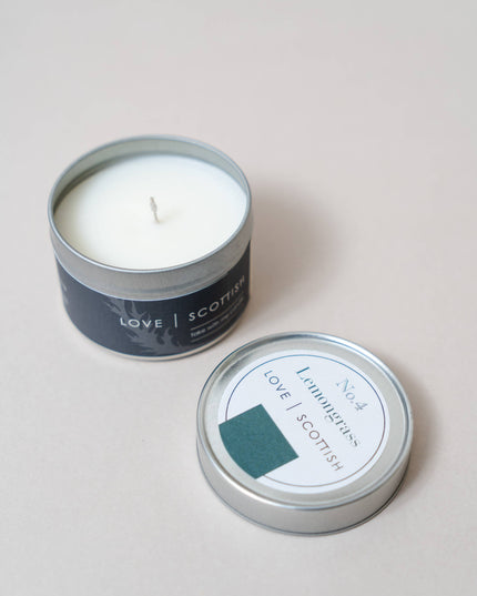 Lemongrass Soy Wax Scented Candle Tin
